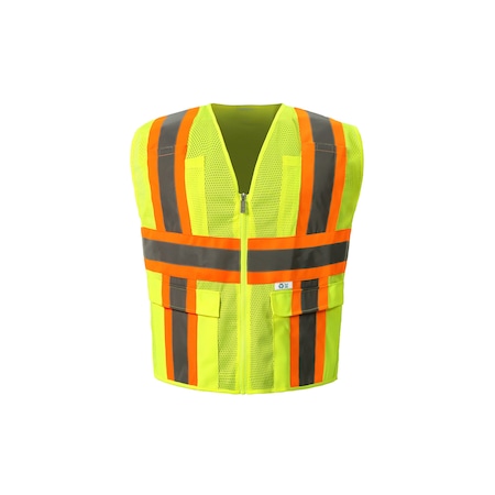 Lime Economy Safety Vest, 4X-Large, Class 2